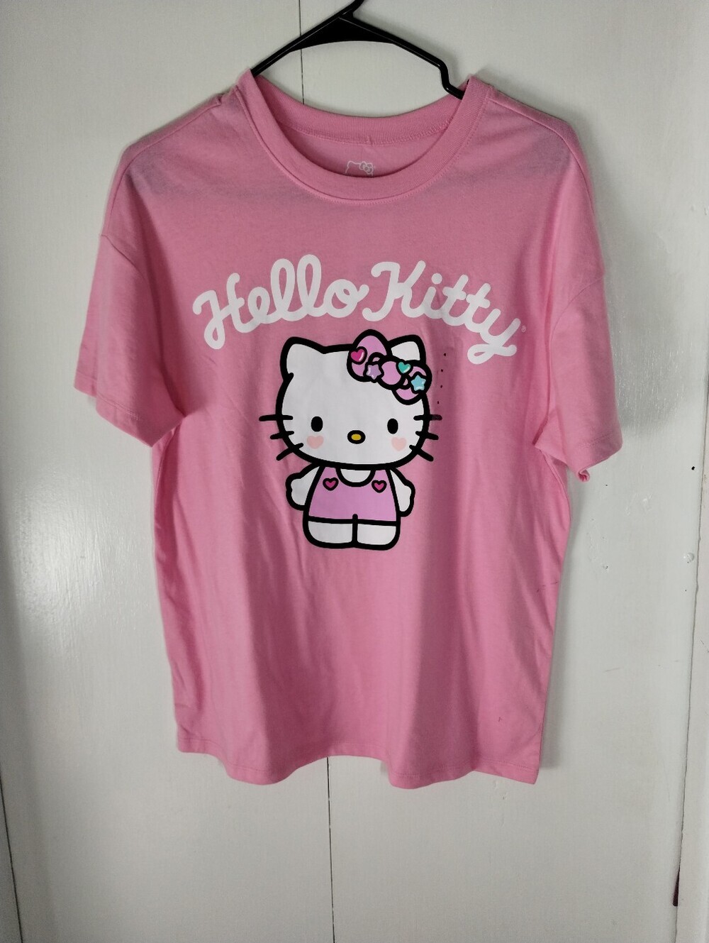 Hello Kitty Pink Short Sleeve Tee with Character Graphic